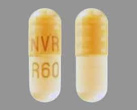 NVR R60 Ritalin LA 60 mg