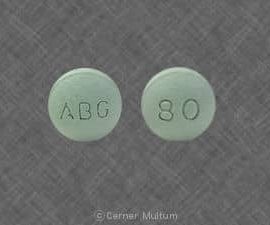 ABG 80 Oxycodone Hydrochloride Extended Release 80 mg